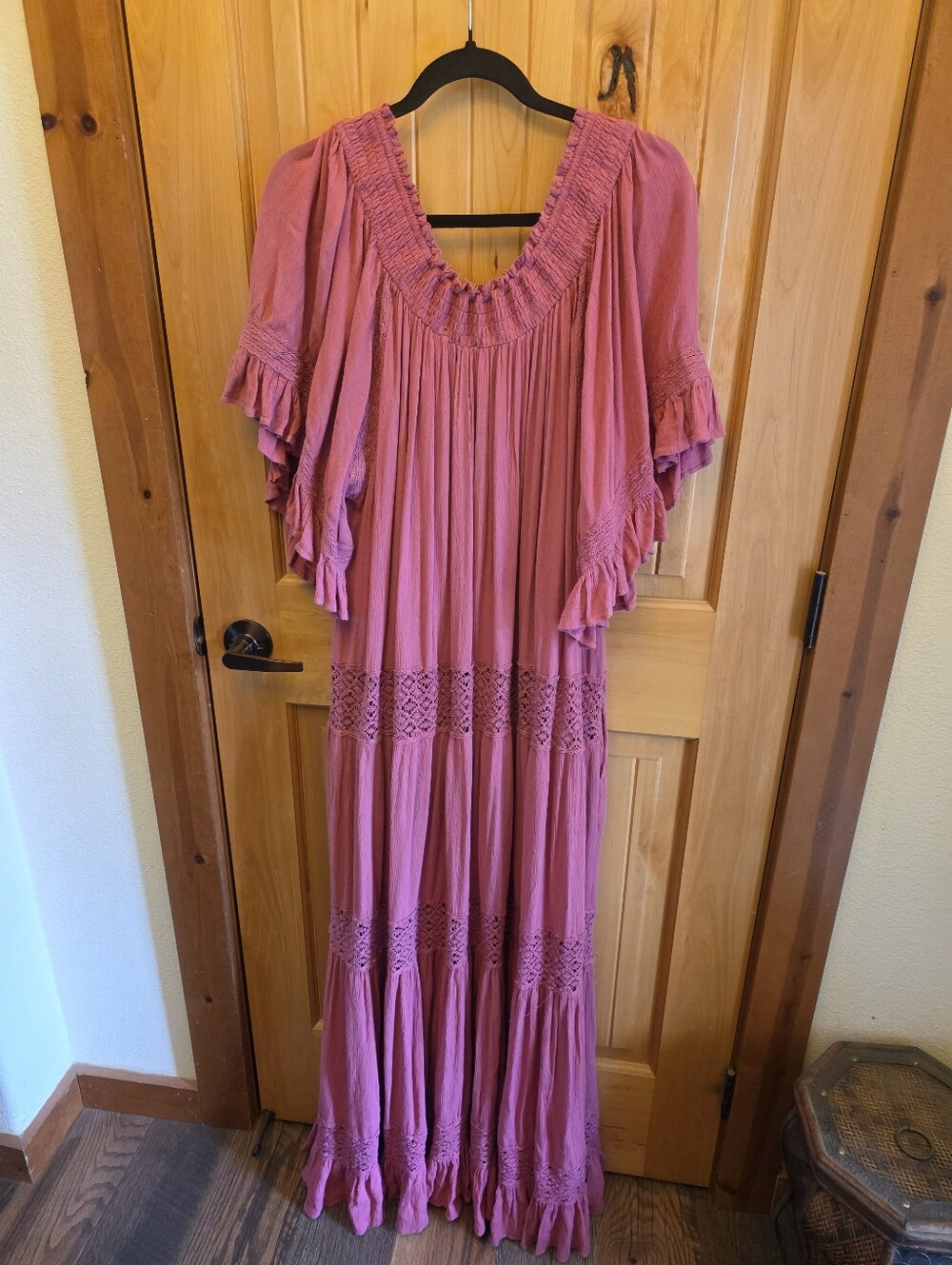 NWT FREE PEOPLE Dream On Maxi Dress in Soothing Petals Size L MSRP $108 - Picture 2 of 6